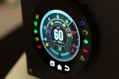Hidden til lit icons give a sleek look