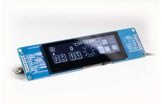 3.55" Smart PMOLED Display with CTP and CAN-BUS