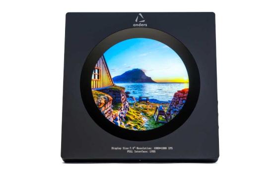 7.0" Circular IPS TFT LCD Display with CTP