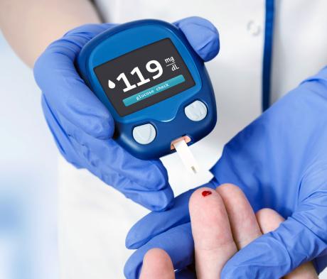 operating personal healthcare devices wearing gloves