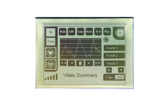 3.8" FSTN Monochrome LCD Display