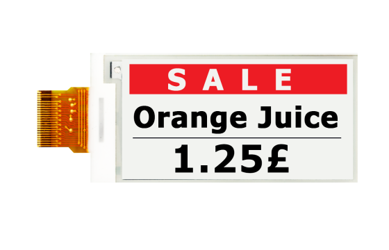 2.66" Black/White/Red ePaper Display