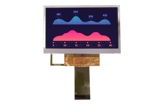 4.3" PCAP WVGA IPS TFT LCD Display RGB interface