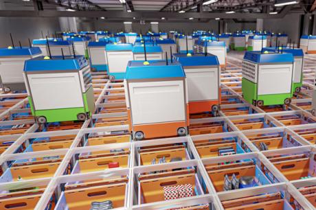 autonomous warehouse using machine visio for grocery picking