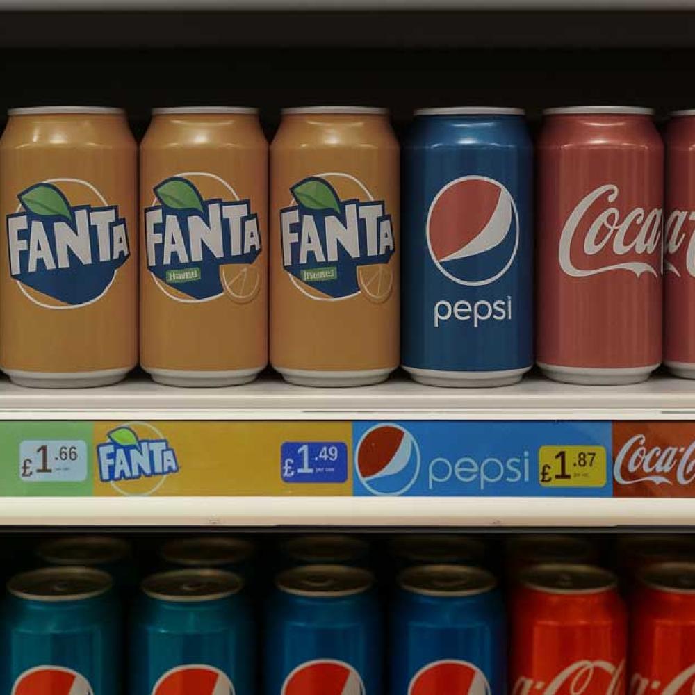 e-paper display in a grocery store