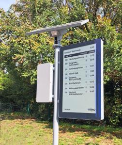 Clear, Bright, Sustainable Public Transport Displays