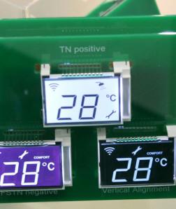 How do I improve the contrast on a segment display?