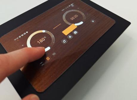 wood-grain effect coverlens