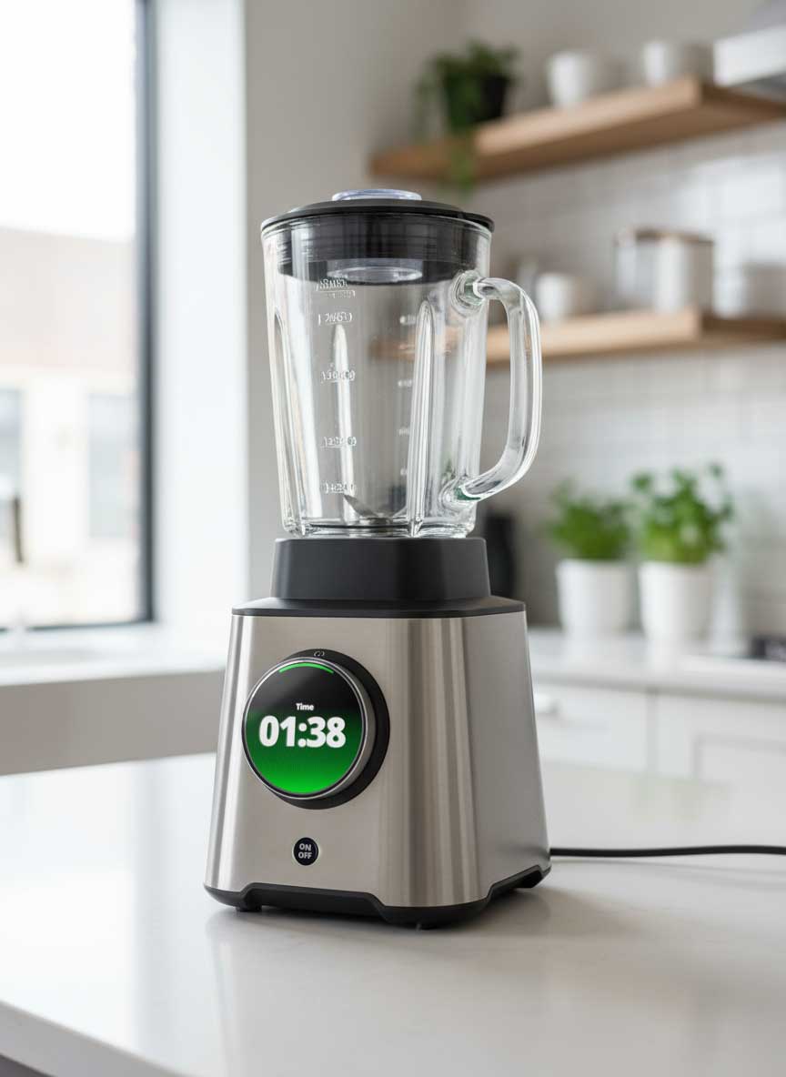 rotary encoder display on a blender - anders