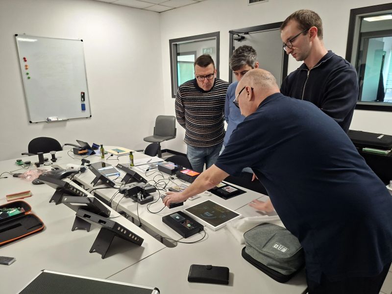 Tony Allridge demonstrating anders products