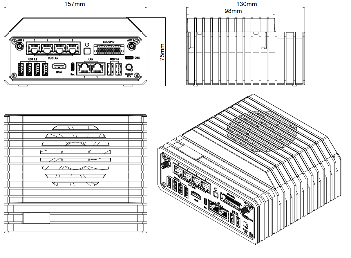 dimensions (fan)